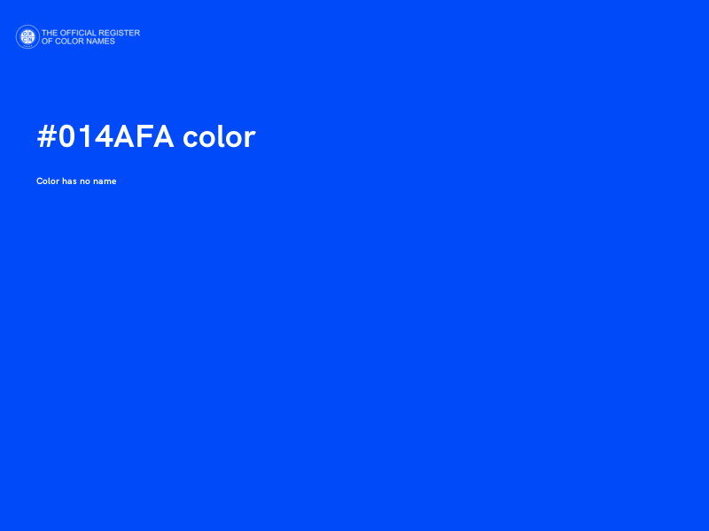 #014AFA color image