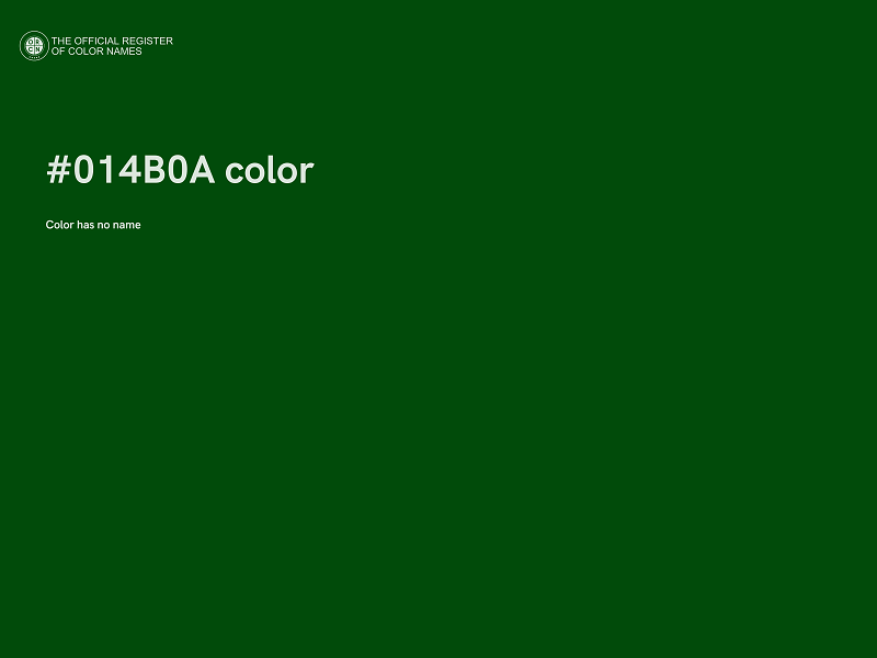 #014B0A color image