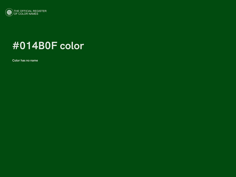 #014B0F color image