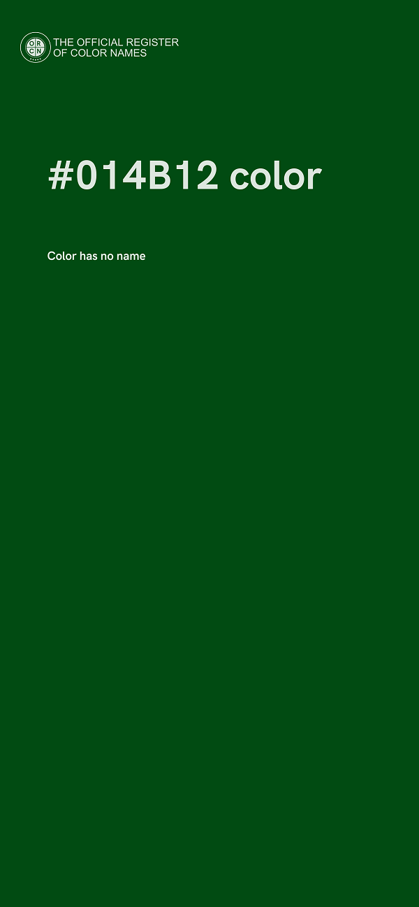 #014B12 color image