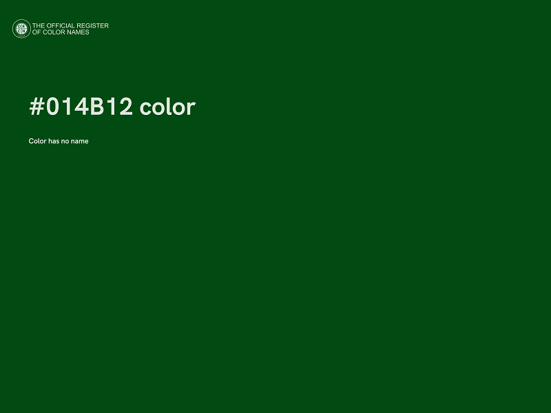 #014B12 color image