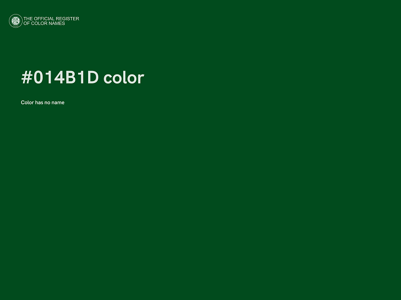 #014B1D color image