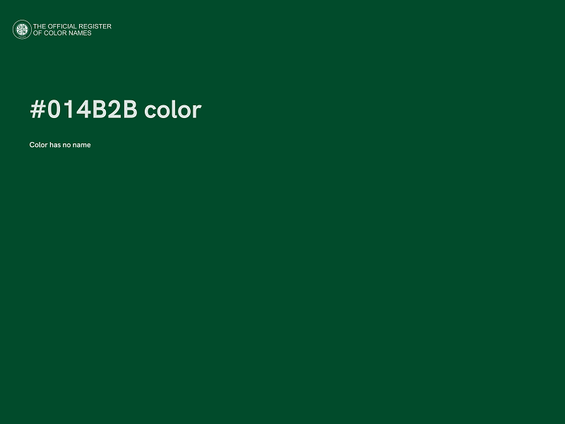 #014B2B color image