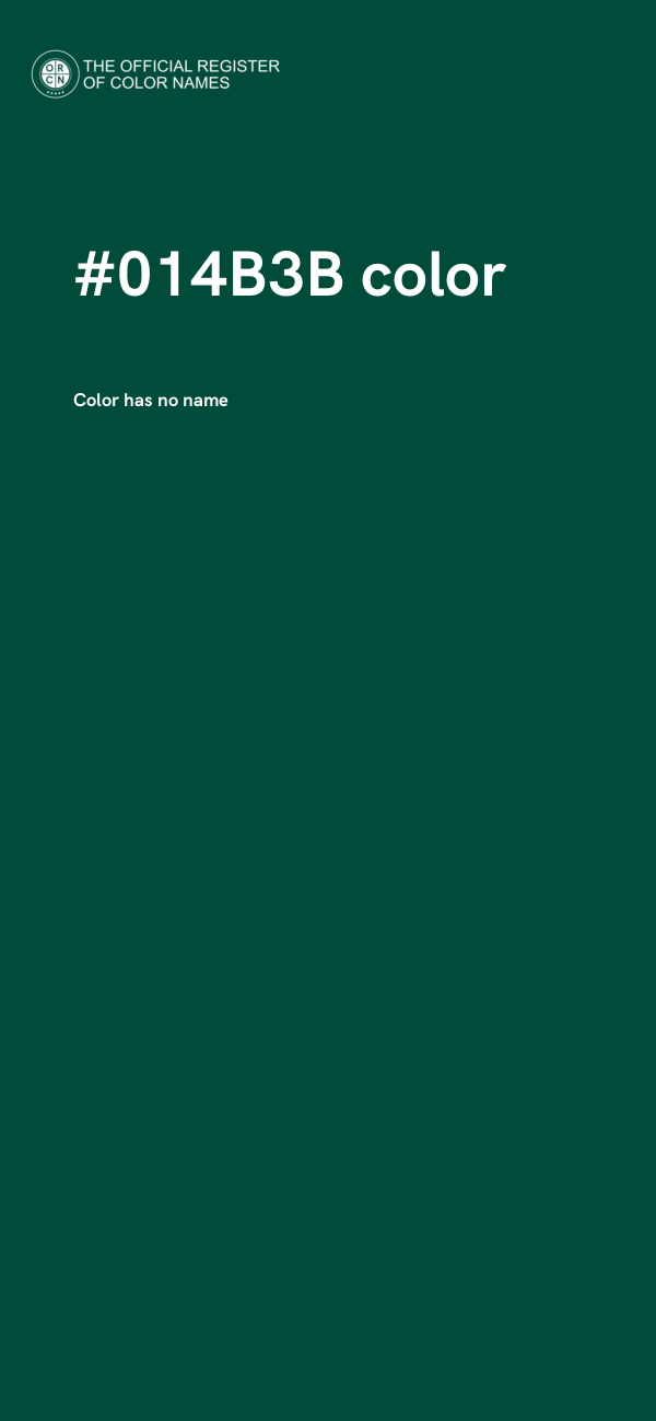 #014B3B color image