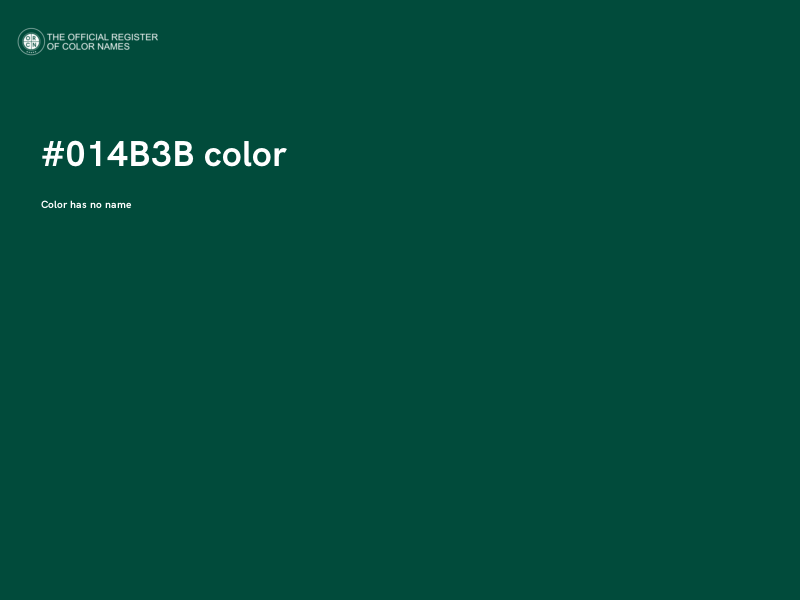 #014B3B color image