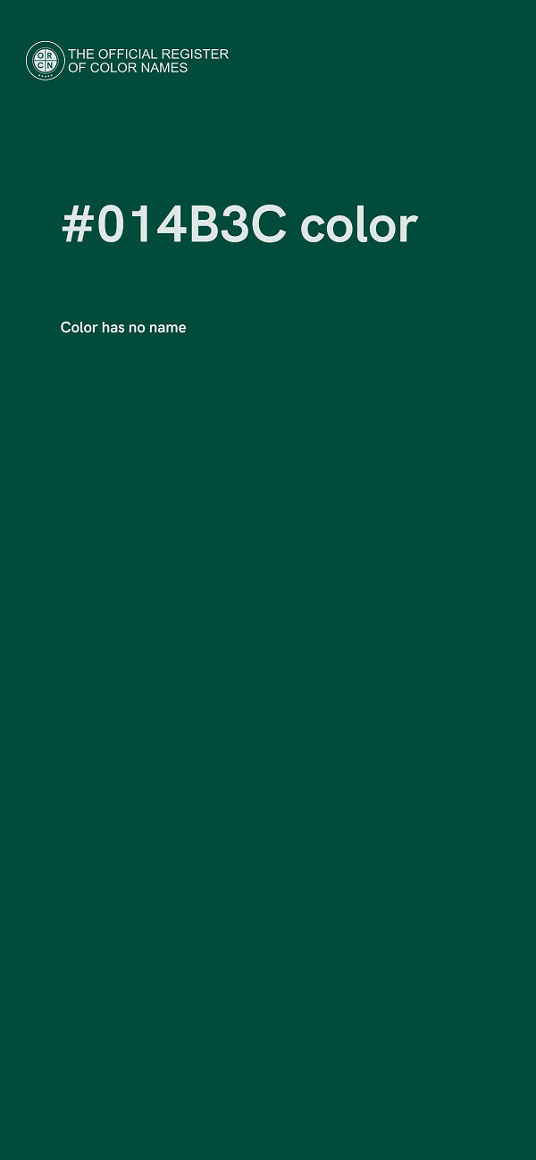 #014B3C color image