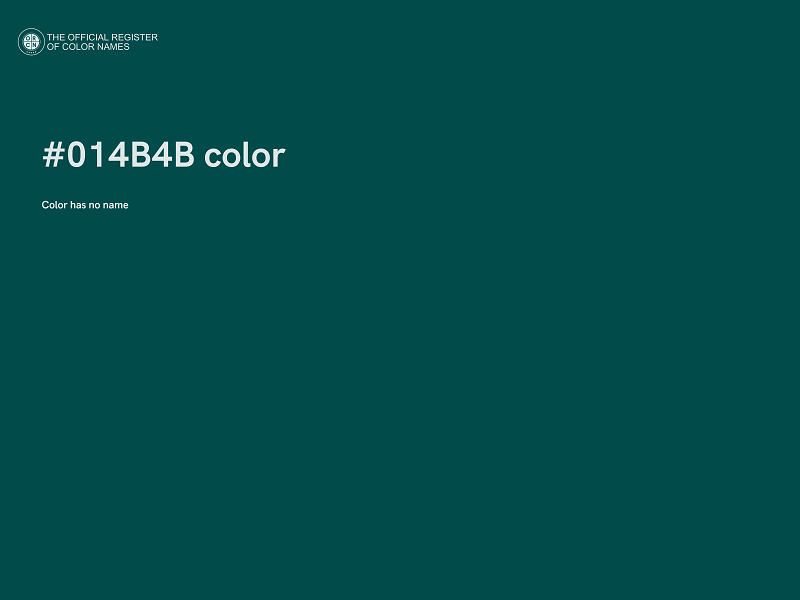 #014B4B color image