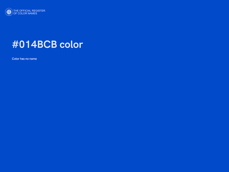 #014BCB color image