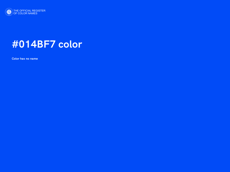 #014BF7 color image