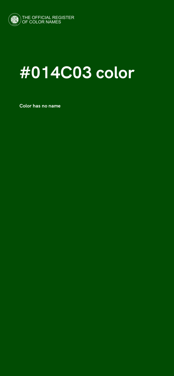 #014C03 color image