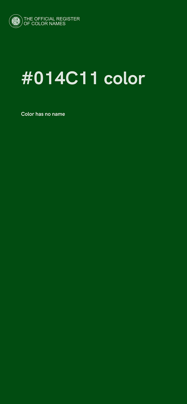 #014C11 color image