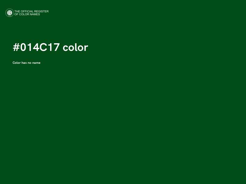 #014C17 color image
