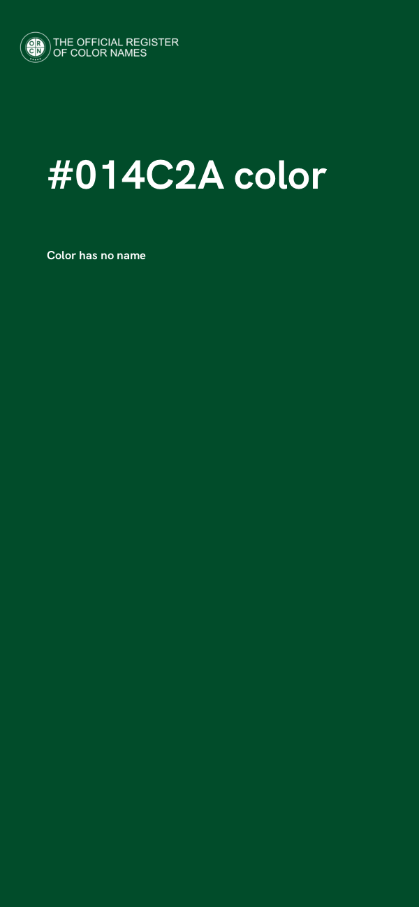 #014C2A color image