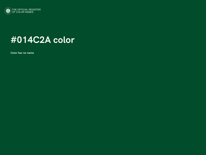 #014C2A color image