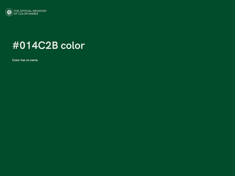 #014C2B color image