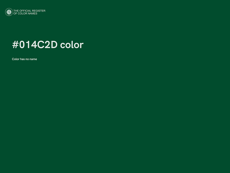 #014C2D color image