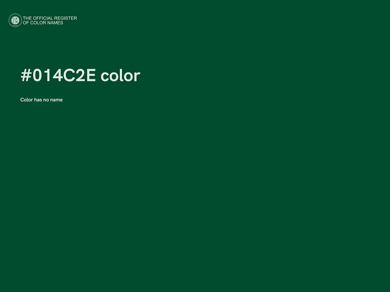#014C2E color image