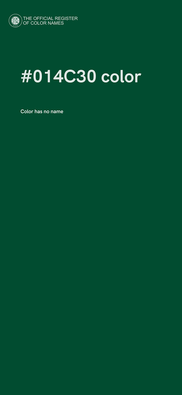 #014C30 color image