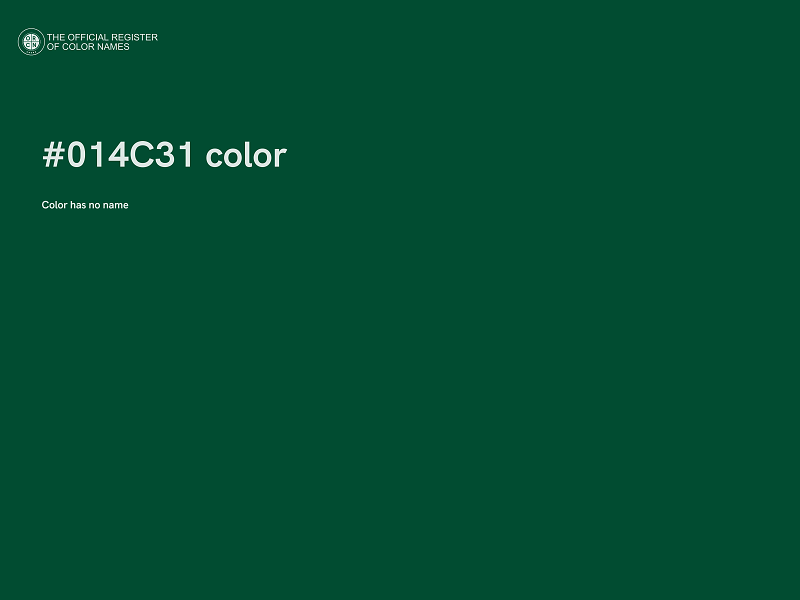 #014C31 color image