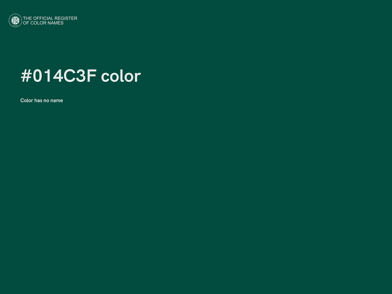 #014C3F color image