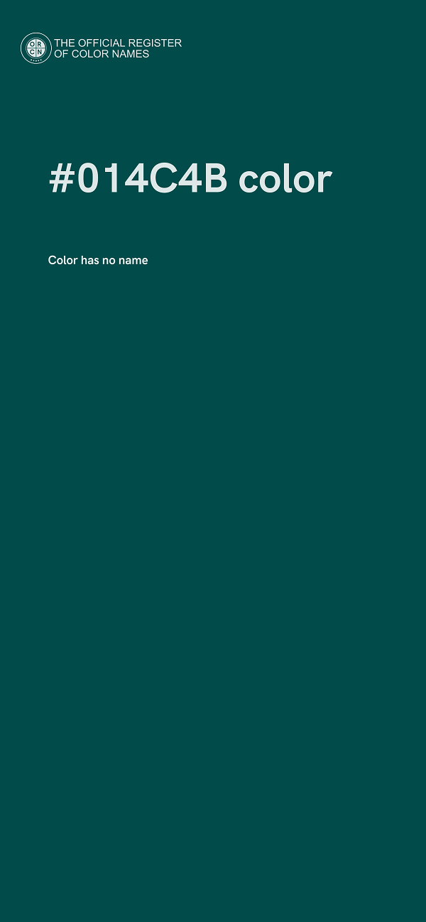 #014C4B color image