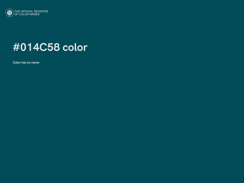 #014C58 color image