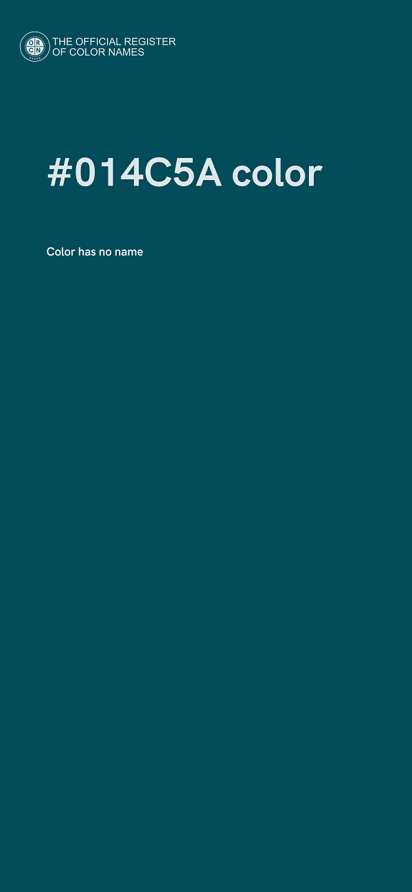 #014C5A color image