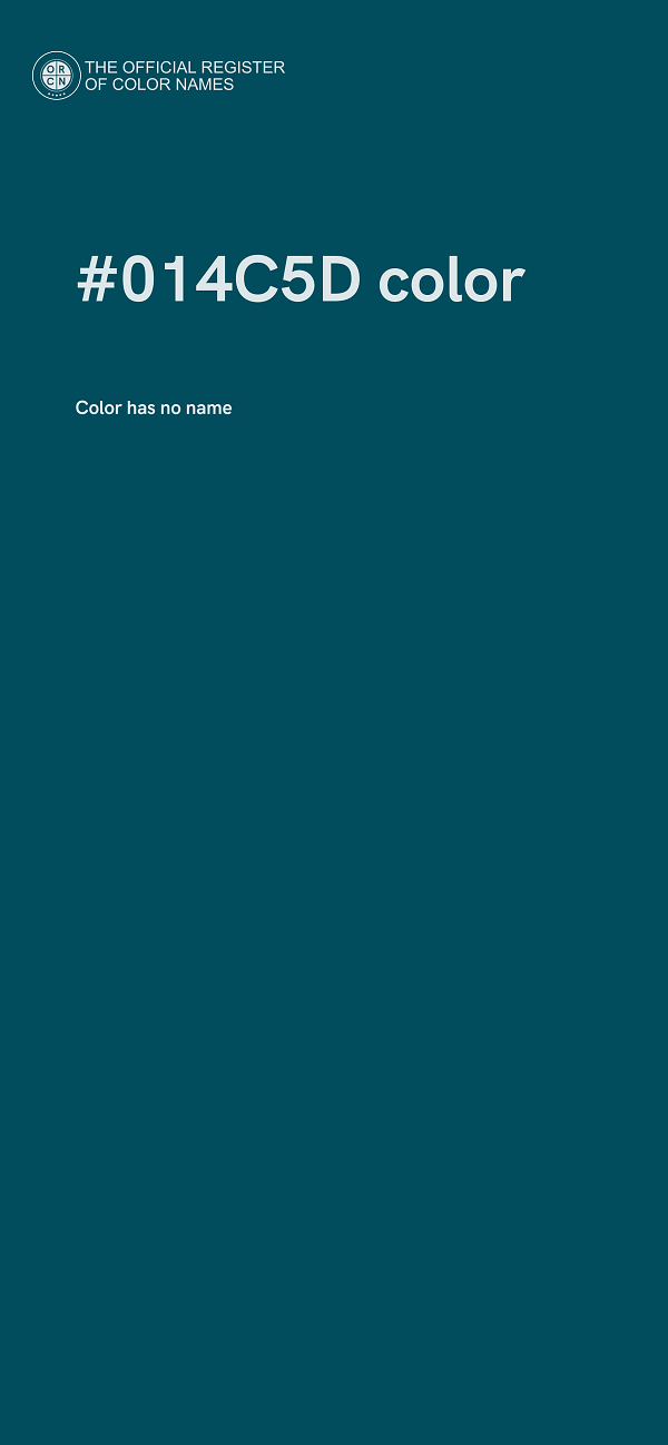 #014C5D color image