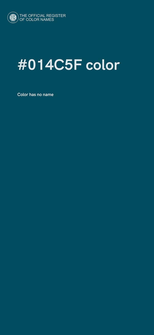 #014C5F color image
