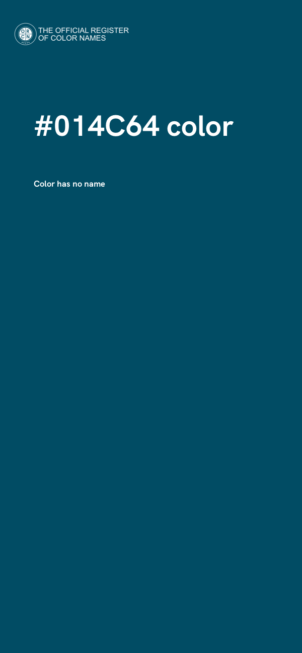 #014C64 color image