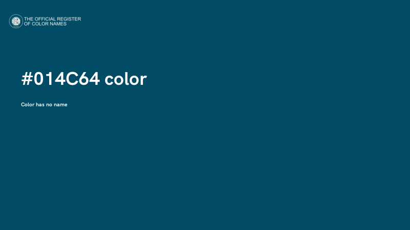 #014C64 color image