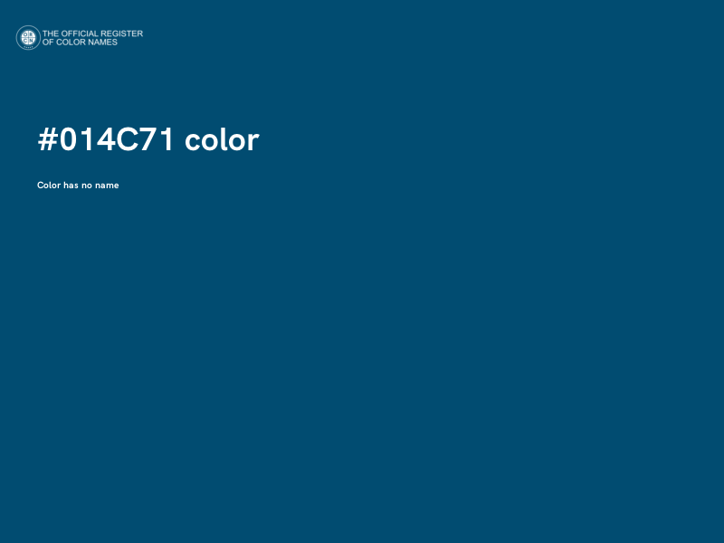 #014C71 color image