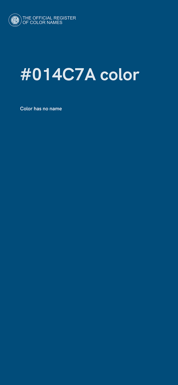 #014C7A color image