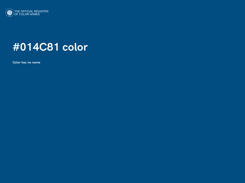 #014C81 color image