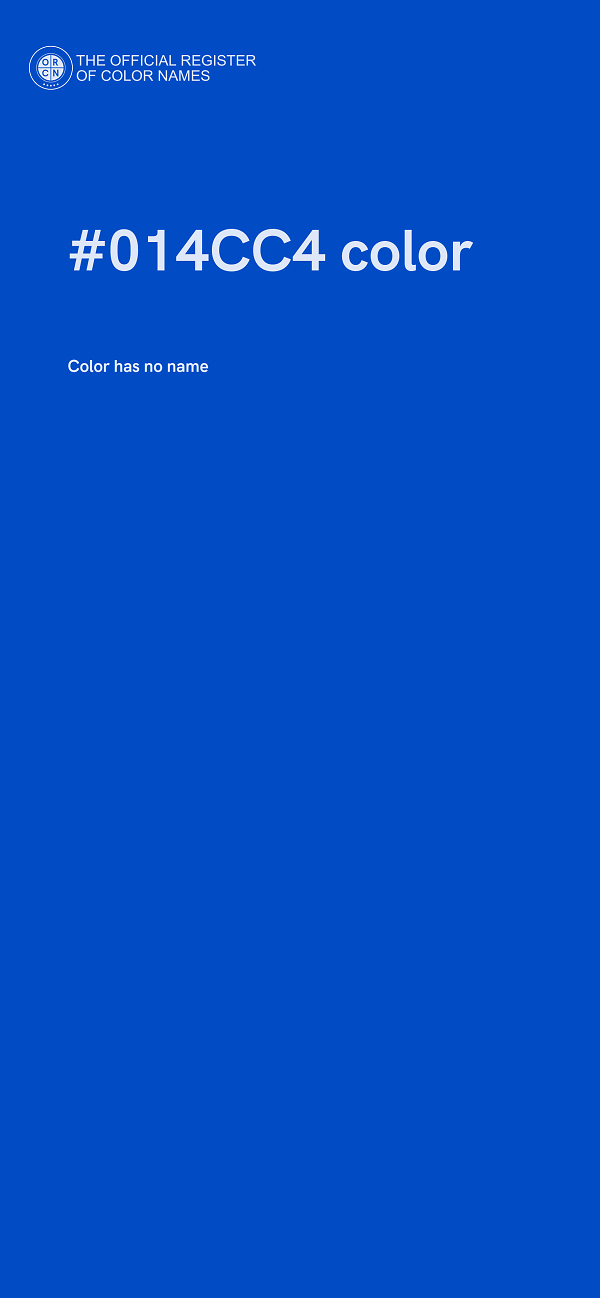 #014CC4 color image