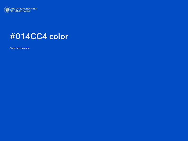 #014CC4 color image