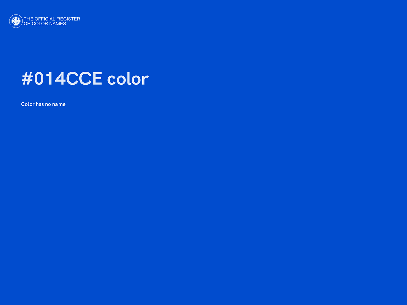 #014CCE color image