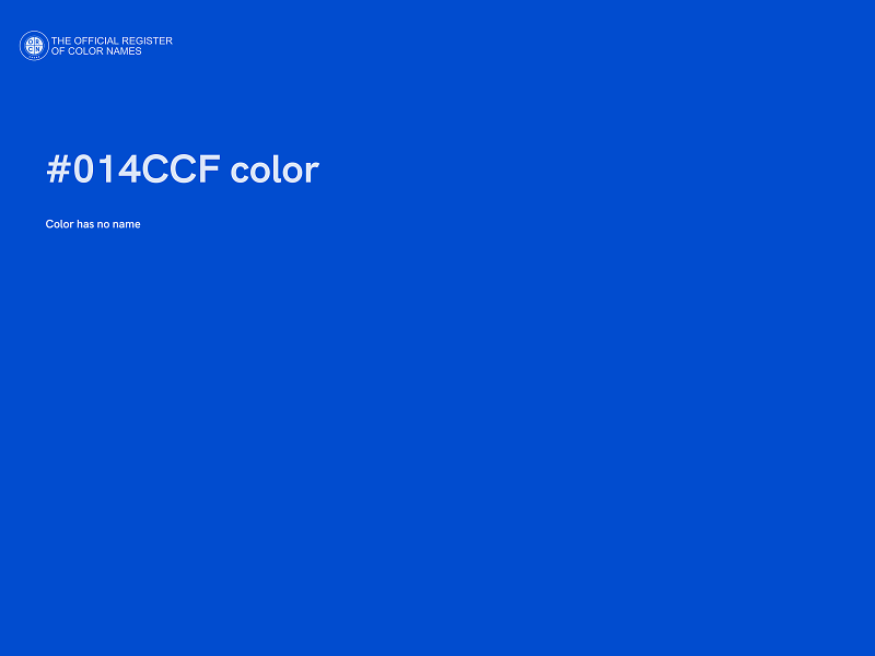 #014CCF color image