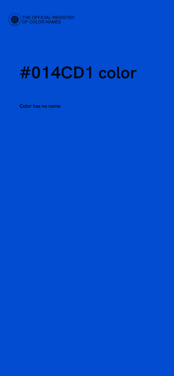 #014CD1 color image