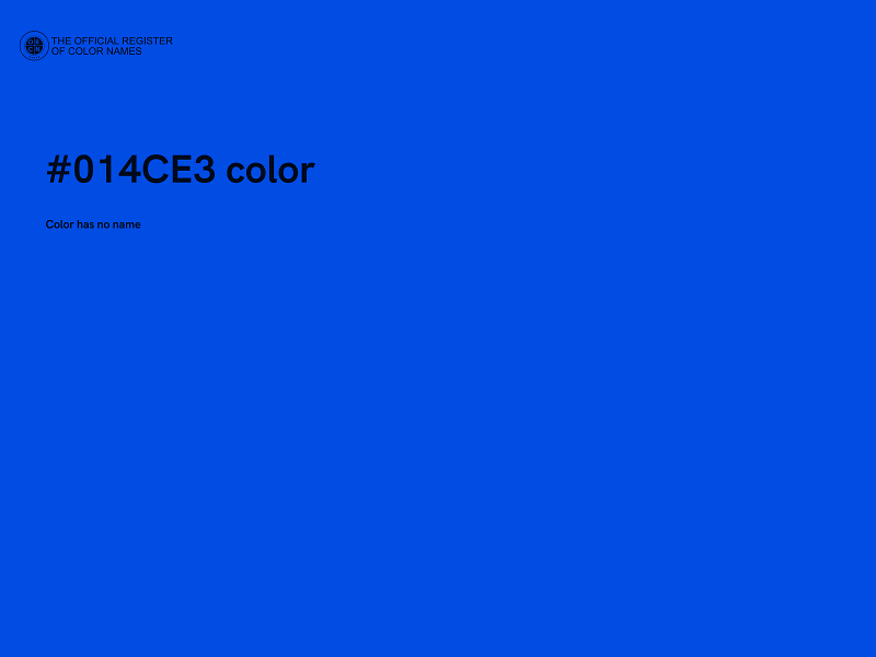 #014CE3 color image