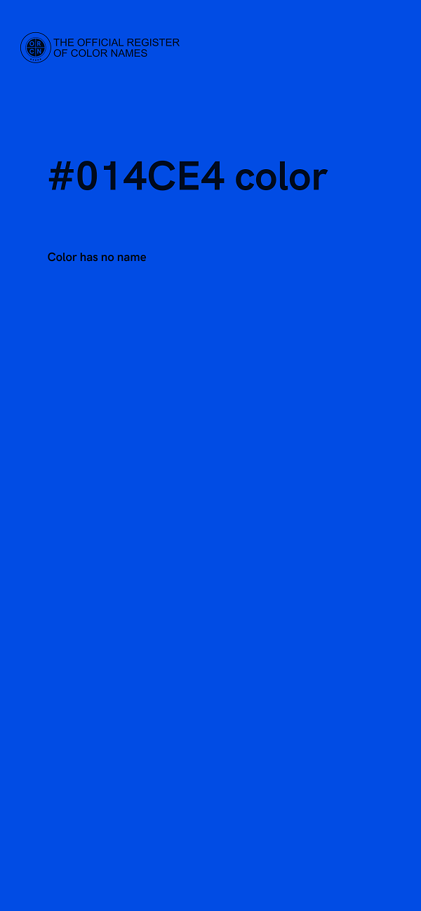 #014CE4 color image