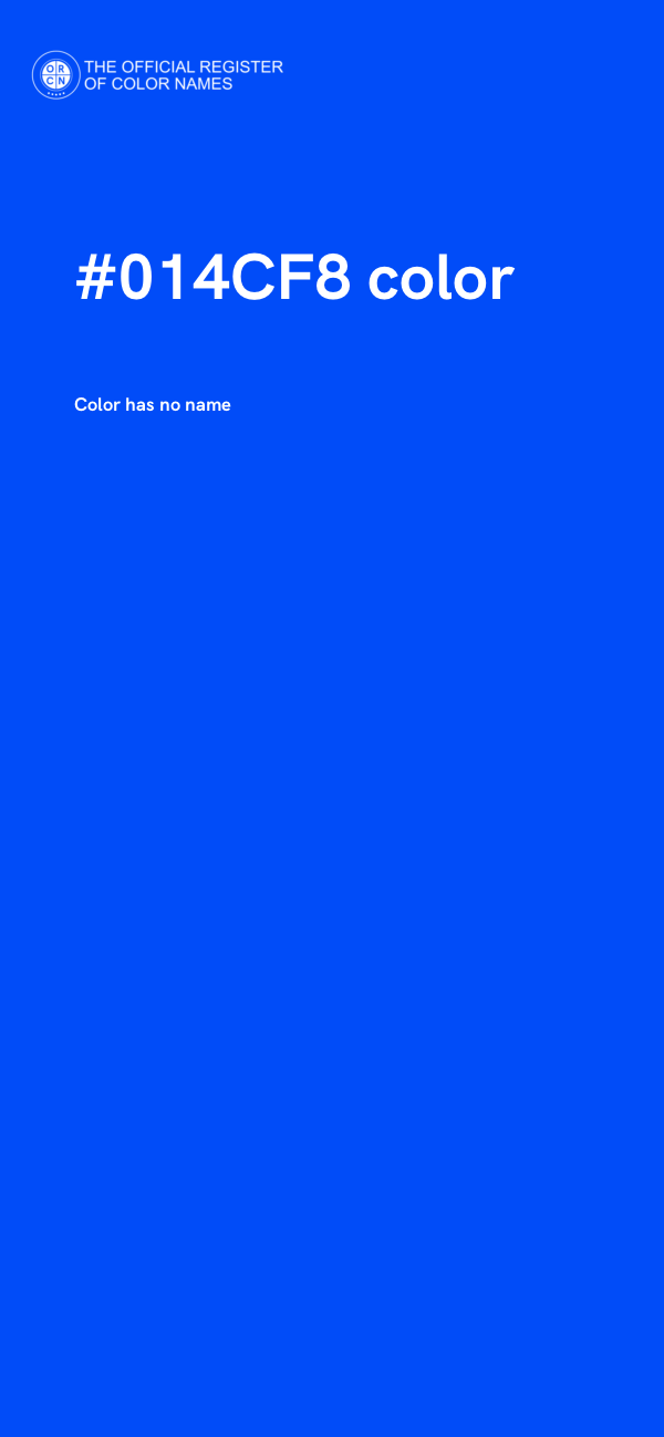 #014CF8 color image
