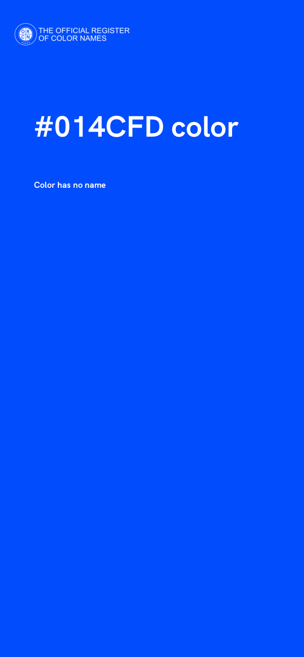#014CFD color image