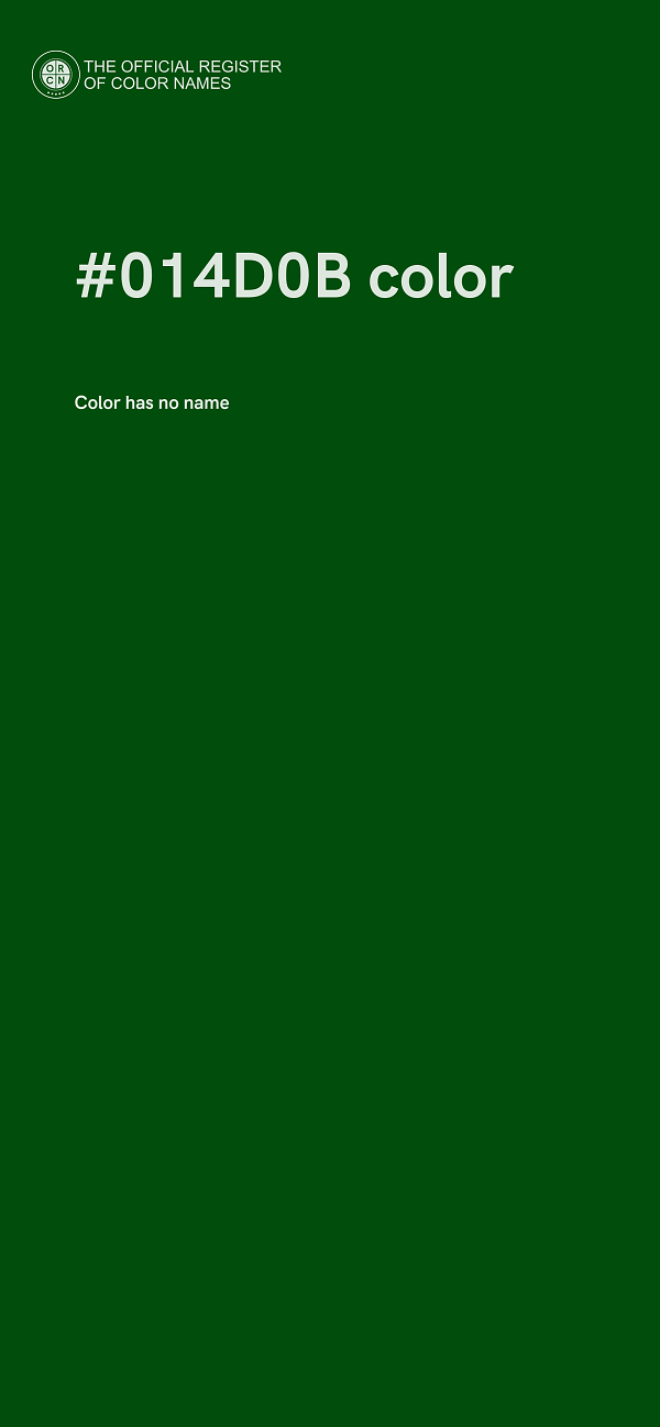 #014D0B color image