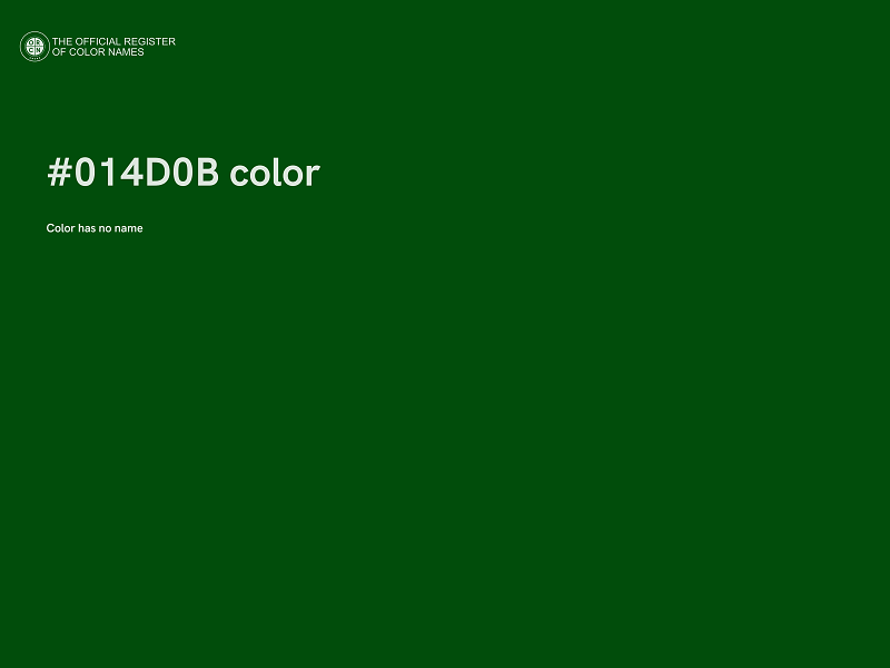 #014D0B color image