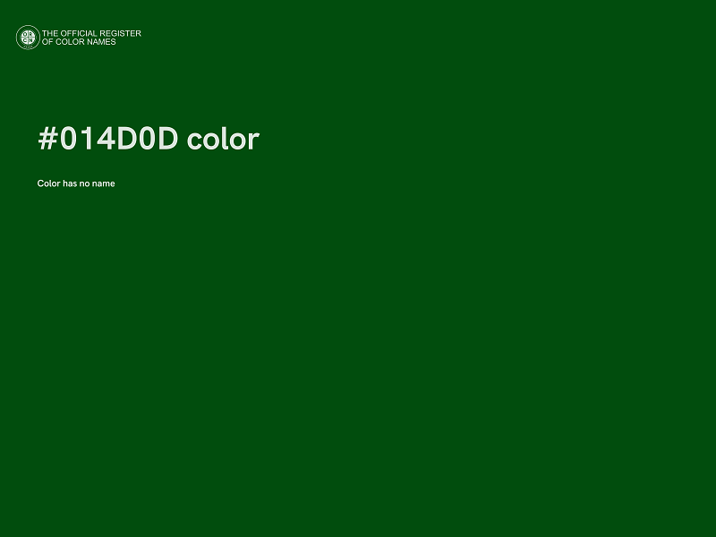 #014D0D color image