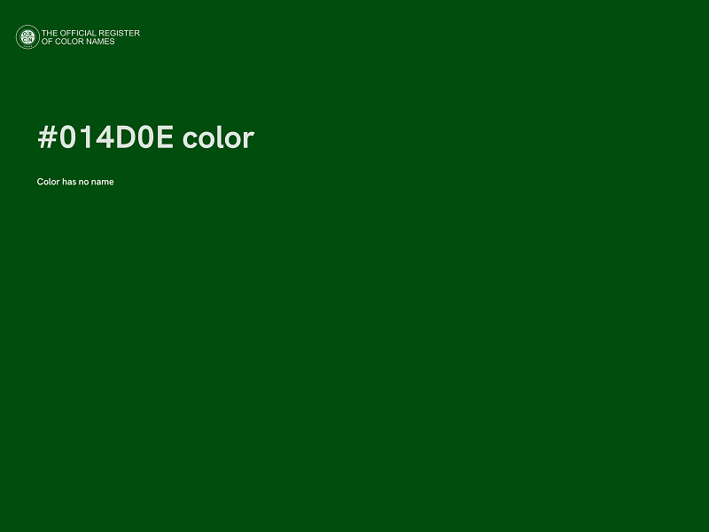 #014D0E color image