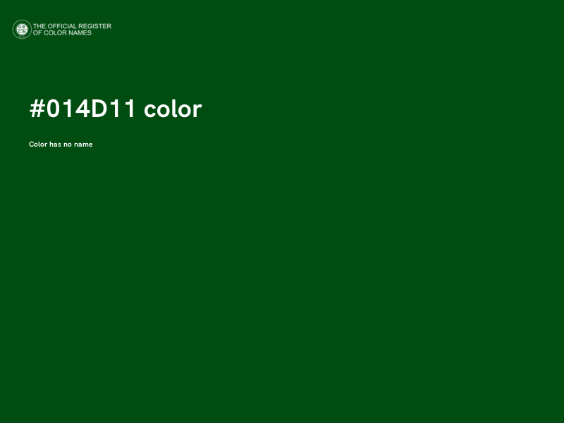 #014D11 color image