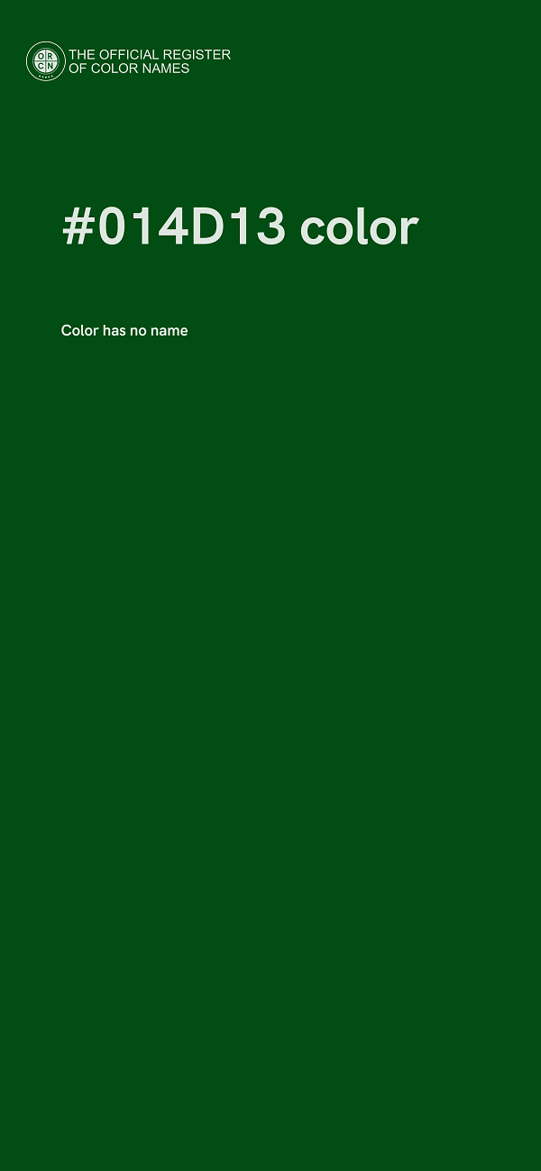 #014D13 color image