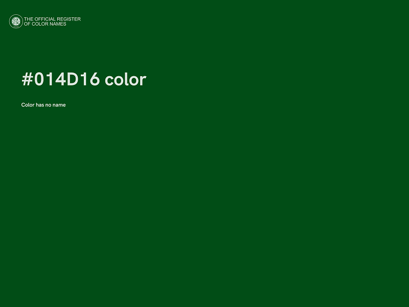 #014D16 color image